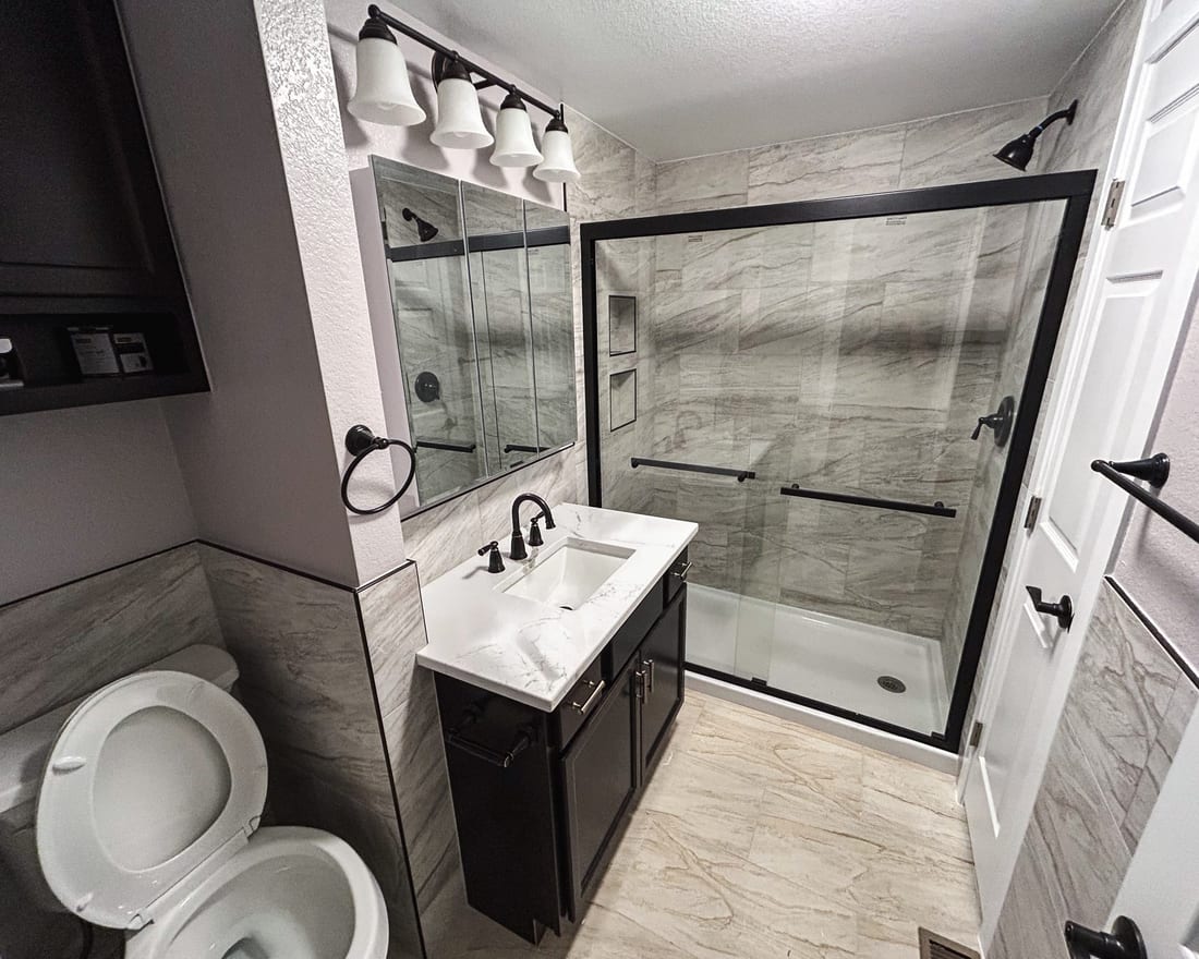 Finished bathroom